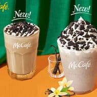 McDonald's New Winter Drink "Oreo Cookie Vanilla Frappe" and "Oreo Cookie & Cream Hot Latte" and Re-launched Sweets "Macaroon Double Nut".