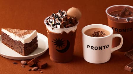 PRONTO Menu Cafe Time "Classic Chocolat" "Quattro Chocolat Latte" "Hot Chocolat" "Iced Chocolat