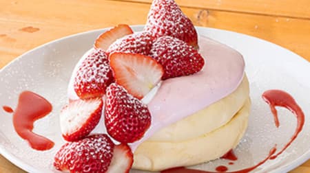 高倉町珈琲 “スカイベリースイーツフェア” 「2種の苺リコッタパンケーキ」「スカイベリーのアイスケーキ」など