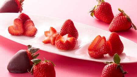 Takano Fruit Parlor "Takano Fruit Tiara - Strawberry Festival Amao & Tochigi Prefecture Strawberries" - All-you-can-eat cut fruits with 3 kinds of strawberries to compare.