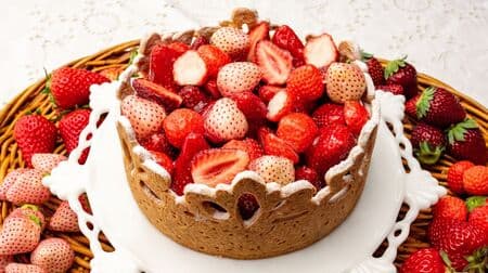 KIRUFEVON "Tarte Tiara - 5 Kinds of Strawberry Tart" Limited online reservation! Full of brand-name strawberries!