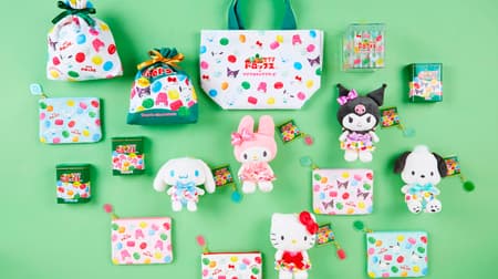 Sakuma Drops x Sanrio! 20 kinds of pouch with charms, mascot, etc. Set with candies