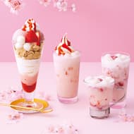 Nana's Green Tea "Cherry Strawberry Parfait", "Cherry Strawberry Soft Cream Latte" and other spring sweets and drinks