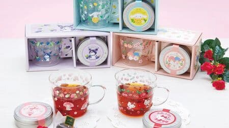 Sanrio Characters LUPICIA Collaboration" Tea and Heat-resistant Glass Mug Set! 5 kinds including Hello Kitty and My Melody