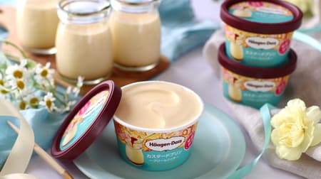 Häagen-Dazs "Custard Pudding - Cream Rich" - Creamy custard pudding flavor in ice cream.