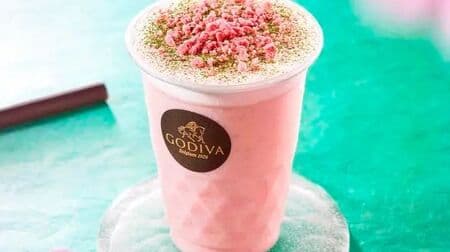 Godiva "Springtime Sakura Chocolixa" - White Chocolate and Cherry Blossom An Anzu Frozen Drink!