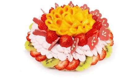 Cafe COMSA "Hinamatsuri Limited Edition Cake - Colorful Fruits and Strawberry Cream Cake -" Limited Reservation Cake also available.