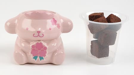 MINISTOP "Pom Pom Pudding Chocolate Brownie" and "Cinnamoroll Tea Brownie" Sweets in china cups