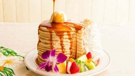Eggs 'n Things "13 Stack Pancakes!" 13 pancakes filled with 5 kinds of fresh fruit!