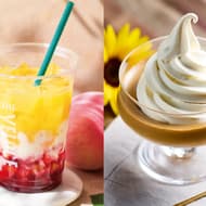 Cafe Veloce "Well-Balanced Lassi - Orange & Raspberry & White Peach Jelly" and "Horonika Pudding