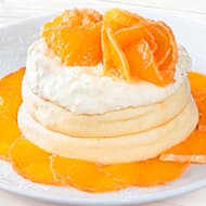 Takakuracho Coffee "Orange Fair" "Kiyoomi Orange Ricotta Pancake《Made in Nishiuwa》" "Kiyoomi Orange Ice Cake 《Made in Nishiuwa》".