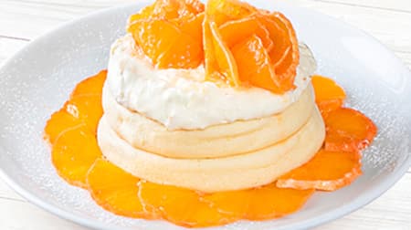 高倉町珈琲 “オレンジフェア” 「きよみオレンジのリコッタパンケーキ《西宇和産》」「きよみオレンジのアイスケーキ《西宇和産》」