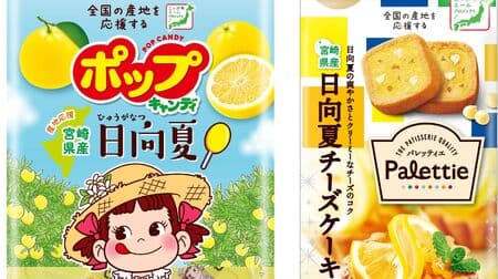 Fujiya "Pop Candy (Miyazaki Hyuganatsu) Bag", "Palletier (Hyuganatsu Cheesecake)" and last year's popular "Palletier (Berry Berry)" are also back on the market!