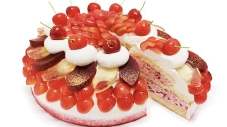カフェコムサ 5月「さくらんぼのショートケーキ」毎月22日はショートケーキの日！2日間限定