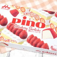 Pinot Strawberry Shortcake" - Shortcake turned directly into ice cream! Sweet and sour strawberry chocolate, sponge cake flavor topping and fresh cream-like ice cream