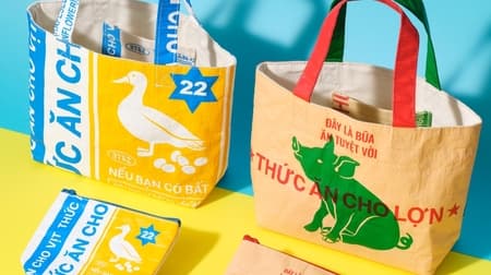 KALDI's "Original Vietnamese Bag" duck pig bag and pouch with instant noodles, snacks, and chili sauce!
