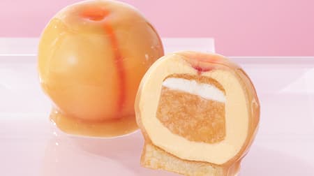 『「THEピーチ」桃バタークリームでとろとろ果肉包み』バターステイツ by銀のぶどうから 見た目も味も“桃”すぎる！夏限定ケーキ