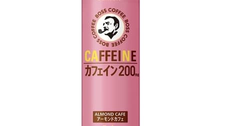 New flavor of "Boss Caffeine Almond Cafe" is now available! Contains 200mg of caffeine, blended with shallow roasted beans to reduce bitterness