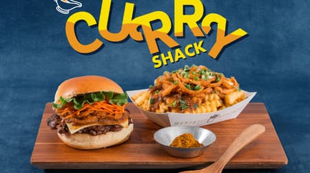 Shake Shack "Curry Shack" and "Curry Fries" SPICY CURRY Supervised by the owner of Roo Coffee! Spicy curry sauce and juicy 100% Angus beef patty are a perfect match!