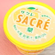Futaba Sacré Pear" is a FamilyMart limited edition! Juicy flavor and crunchy texture with fresh pear pulp!