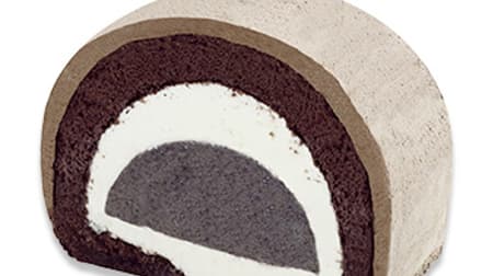 Fujiya's new cakes: "Pitch-black Milky Roll", "Pitch-black Mont Blanc", "Pitch-black Shortcake", "Pitch-black Macarons".