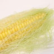 Corn "whiskers"...are actually delicious when eaten! The "core" can be added to cooked rice without throwing it away!
