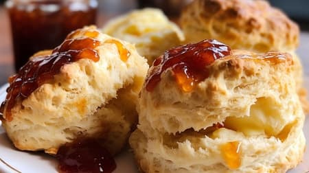 Easy Recipe] "Plain Scones" - Cafe atmosphere at home! Breakfast and snacks, crunchy on the outside, soft on the inside, simple and tasty.