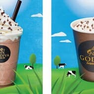 Godiva "Chocolixer Milk Chocolate - Kiri Creamy Portion" and "Hot Chocolixer Milk Chocolate - Kiri Creamy Portion".