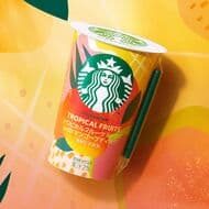 Chilled cup "Starbucks Tropical Fruit Mix with Mango Pudding", Family Mart only!
