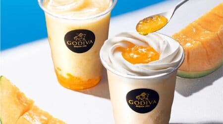 Godiva "Hokkaido Melon Chocolixer" and "Cacao Fruit Juice Hokkaido Melon" summer-only drinks!