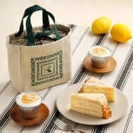 KINOKUNIYA Lemon Dessert Set (with Mini Cooling Bag)" Limited to Online Store! Mille Crepe (lemon) & Meringue Lemon Pie in
