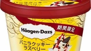 Sweet and sour and bittersweet--Haagen-Dazs has "Vanilla Cookie Raspberry" again this year!