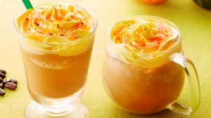 Tully's First "Pumpkin Drink"-Autumn Taste with Latte & Frozen Drink