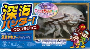 The chocolate "Deep Sea Hunter!" With a deep sea creature sticker is cute--Collaboration with Shizuoka's Deep Sea Aquarium