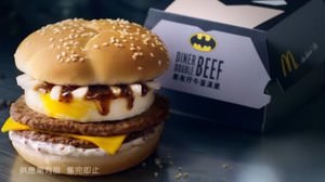 "Batman" becomes a hamburger? "Diner Double Beef" that appeared in McDonald's, Hong Kong