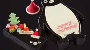 Suica のペンギンがクリスマスケーキに！かわいいスクエア型＆ビッグなパーティーサイズ