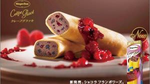 New product "Chocolat Franboise" in Haagen-Dazs crepe glasse