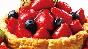 December limited to Pablo "Plenty of strawberry and berry cheese tart"-Fresh strawberries