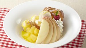 Apples! "Aomori Prefecture Fuji Apple Popover" is now available at Denny's