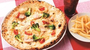 The pizza "Simone" with a warm cream stew is now available in Napolis!
