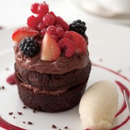 キハチ カフェにバレンタイン限定「チョコレートマスカルポーネケーキ」