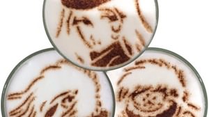 "Maetel" and "Oidon" ... Reiji Matsumoto The main character of science fiction manga becomes latte art! At Cheepa's Gallery in Ginza, Tokyo