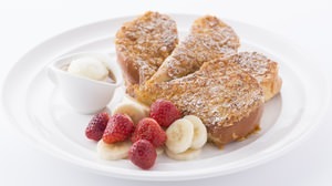 "4 breakfasts" on one plate! Sarabeth "Sunshine French Toast", limited to Shinjuku and Shinagawa stores