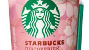 Spring Starbucks "Starbucks Discoveries Sakura Latte with Strawberry" at convenience store