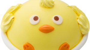"Chicky" with a cute expression-Chick-shaped ice cake on Thirty One
