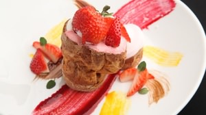 マイモンに“大人の”デザート「福岡県産あまおう苺のポップオーバー」--爽やかな甘さが楽しめる