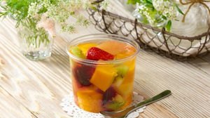 Elderflower scented fruit punch, Lawson--Introducing sweets that "enjoy the scent"