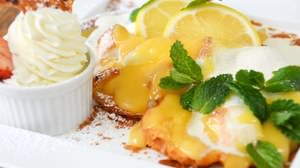 New "Lemon Marshmallow French Toast" using "Sicilian Lemon" for Cafe Accueil