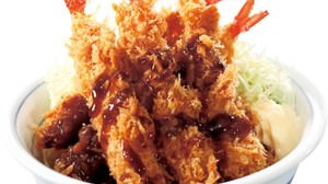 "Fried shrimp bowl" is back in Tonkatsu "Katsuya"! Put 5 "serious" fried shrimp