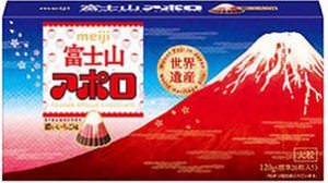 縁起いい！“赤富士”を再現した大粒アポロ「富士山アポロビッグ」、明治から
